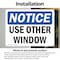 Signmission Use Other Window, 5 in W x Rectangle, Vinyl Decal OS-2PACK-NS-D-35-L-16790 - alternate 5